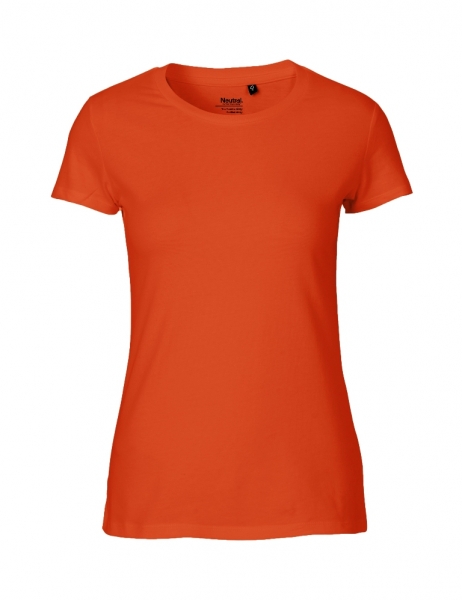 Damen Classic T-Shirt Fairtrade Bio Baumwolle - Neutral - Orange